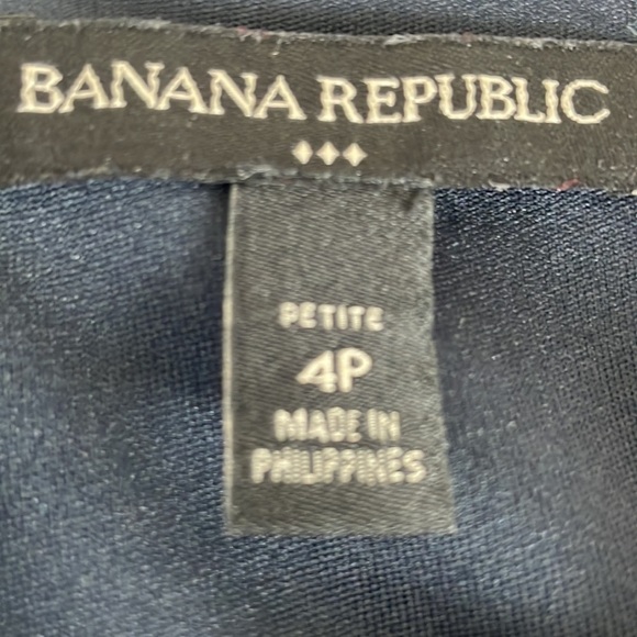 Sz4P Banana Republic 2 layer zipper back blue/grey tank top EUC - Picture 8 of 10